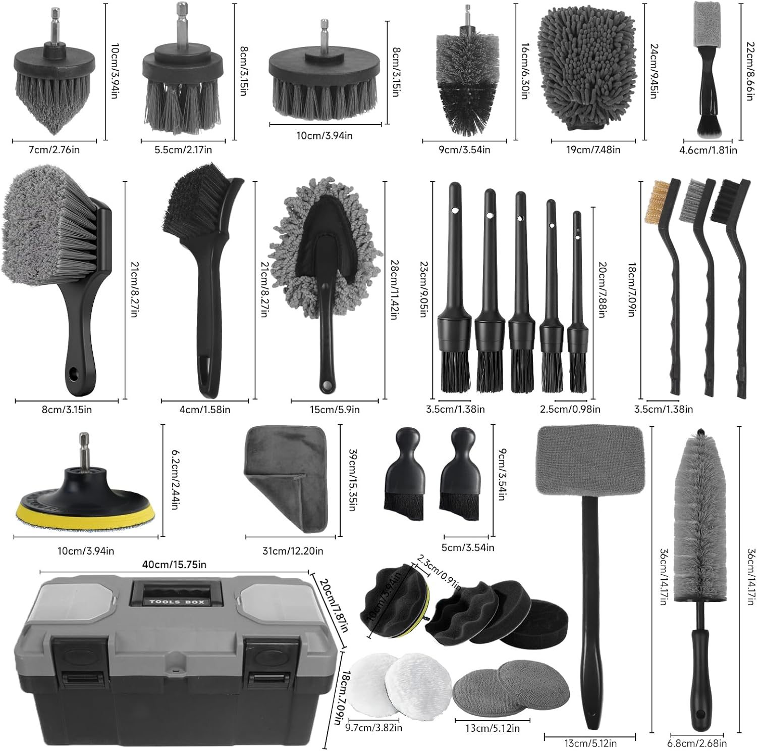 Car Detailing Kit, 36Pcs Profe - Interior Detailing Kit 리뷰 및 가격