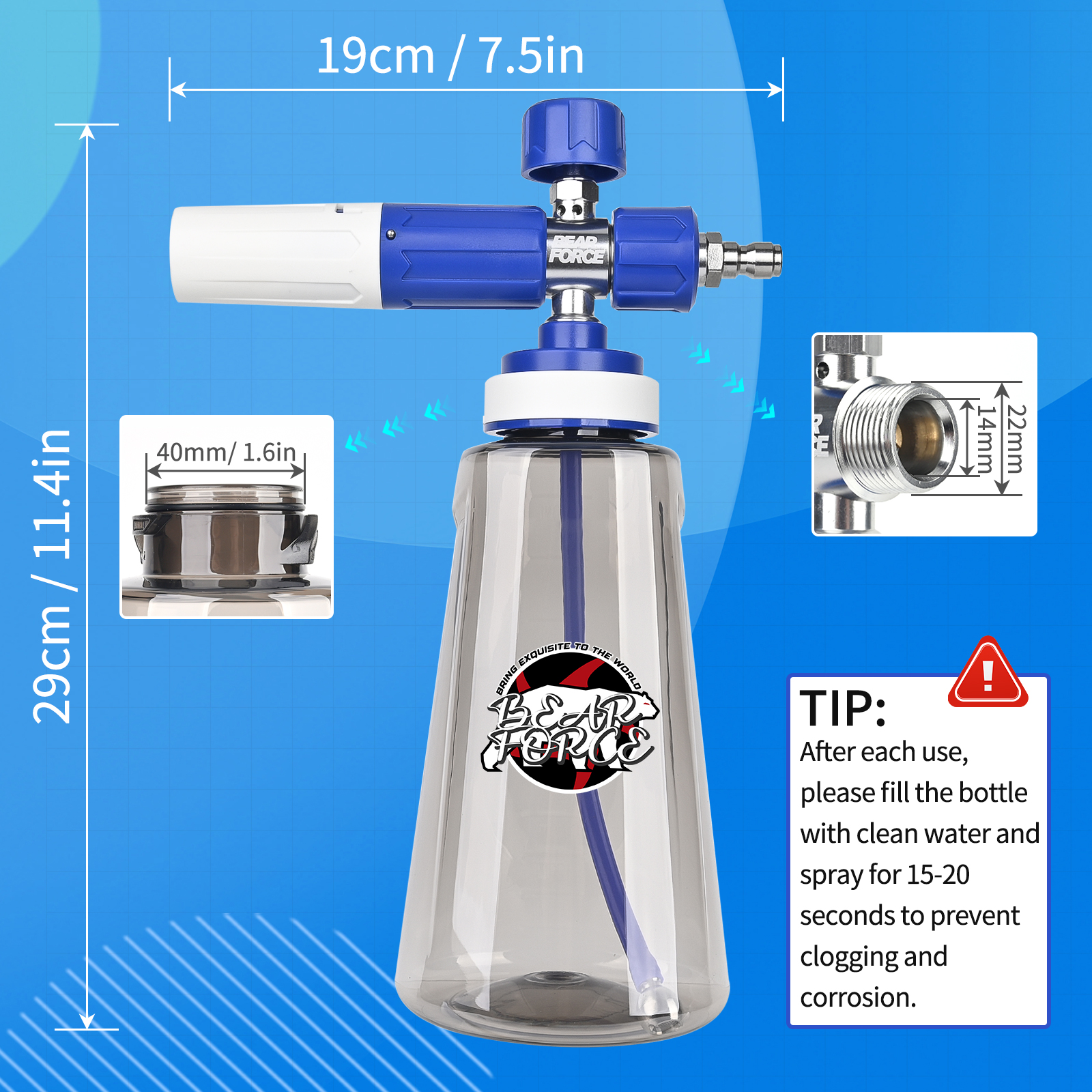 Pressure Washer Upgraded Foam  - Foam Cannon Car Wash 리뷰 및 가격