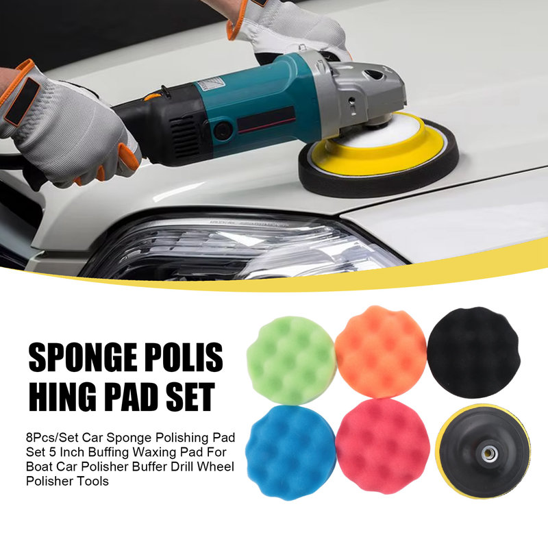 ABJA-8Pcs/Set Car Sponge Polis - Polish Pad Set Buffer 리뷰 및 가격