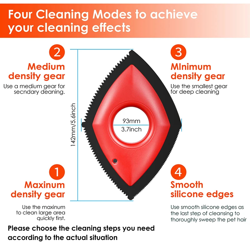 4 Modes Pet Hair Remover Comb  - Seat Cleaner Fabric 리뷰 및 가격
