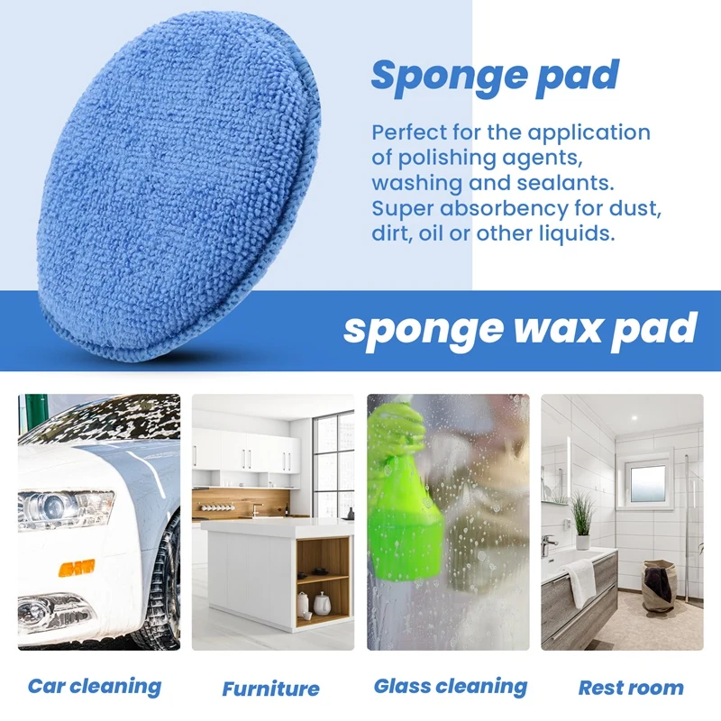 5Inch Microfiber Wax Applicato - Wax Applicator Pad 리뷰 및 가격