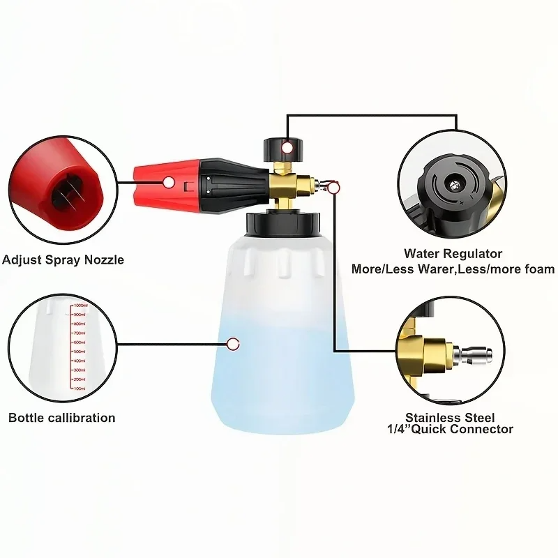 High Pressure PA Foam Cannon   - Pressure Washer Foam Gun 리뷰 및 가격