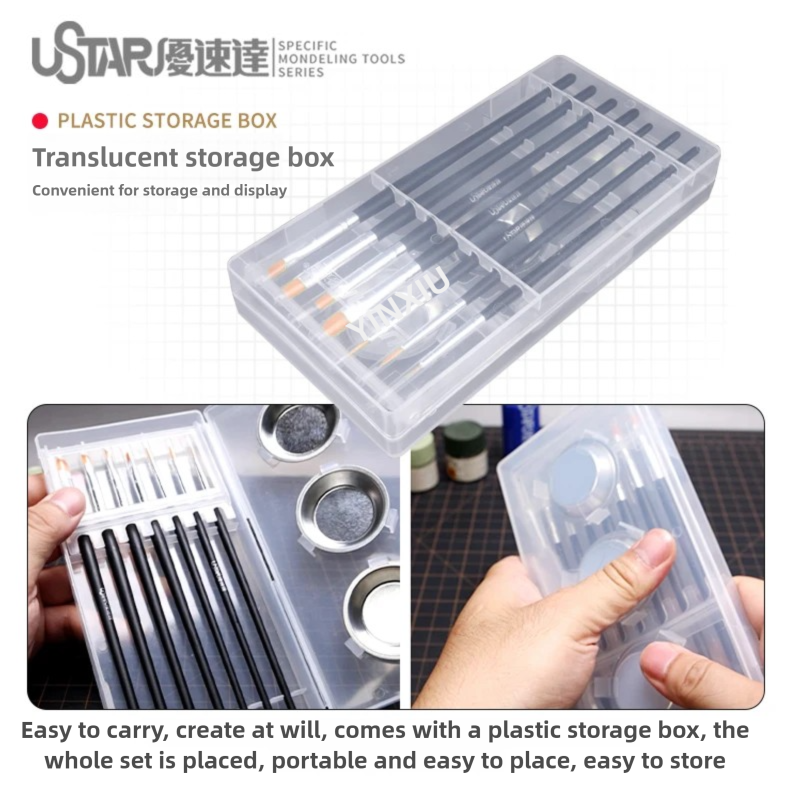 USTAR Painting Brush & Palette - Detailing Brush Set 리뷰 및 가격