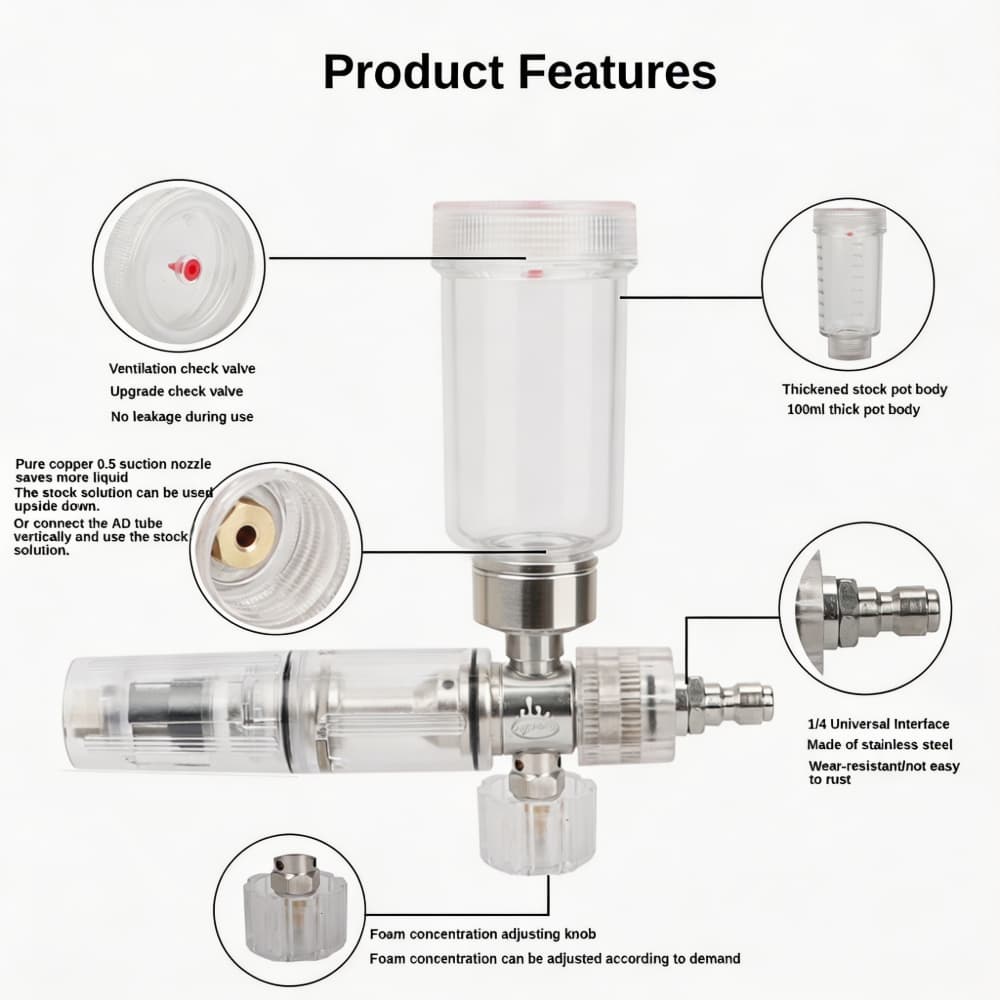 Foam Spray Gun Adjustable 100m - Pressure Washer Foam Gun 리뷰 및 가격