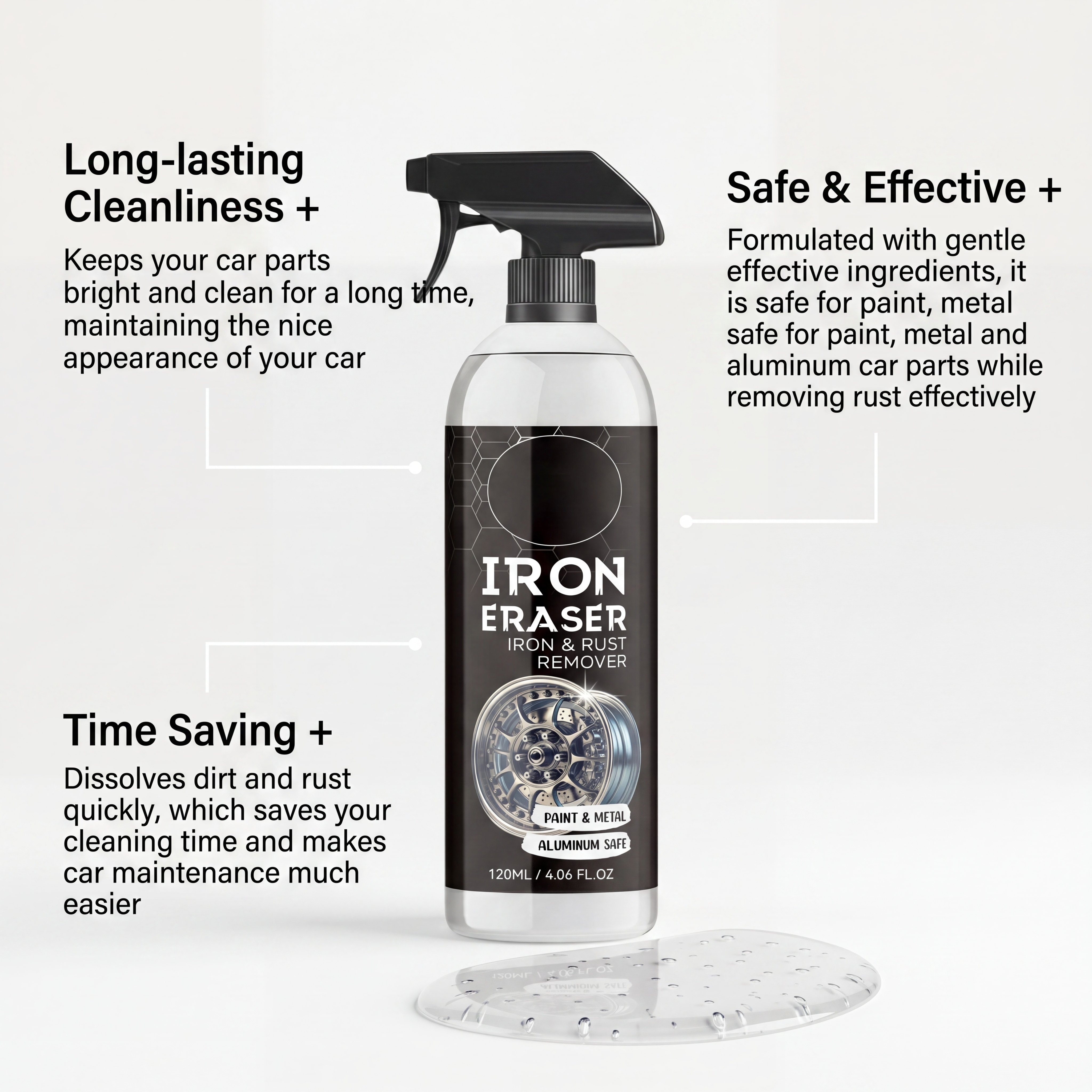 Car Rust Remover Spray Powerfu - Wheel Cleaner Alloy 리뷰 및 가격