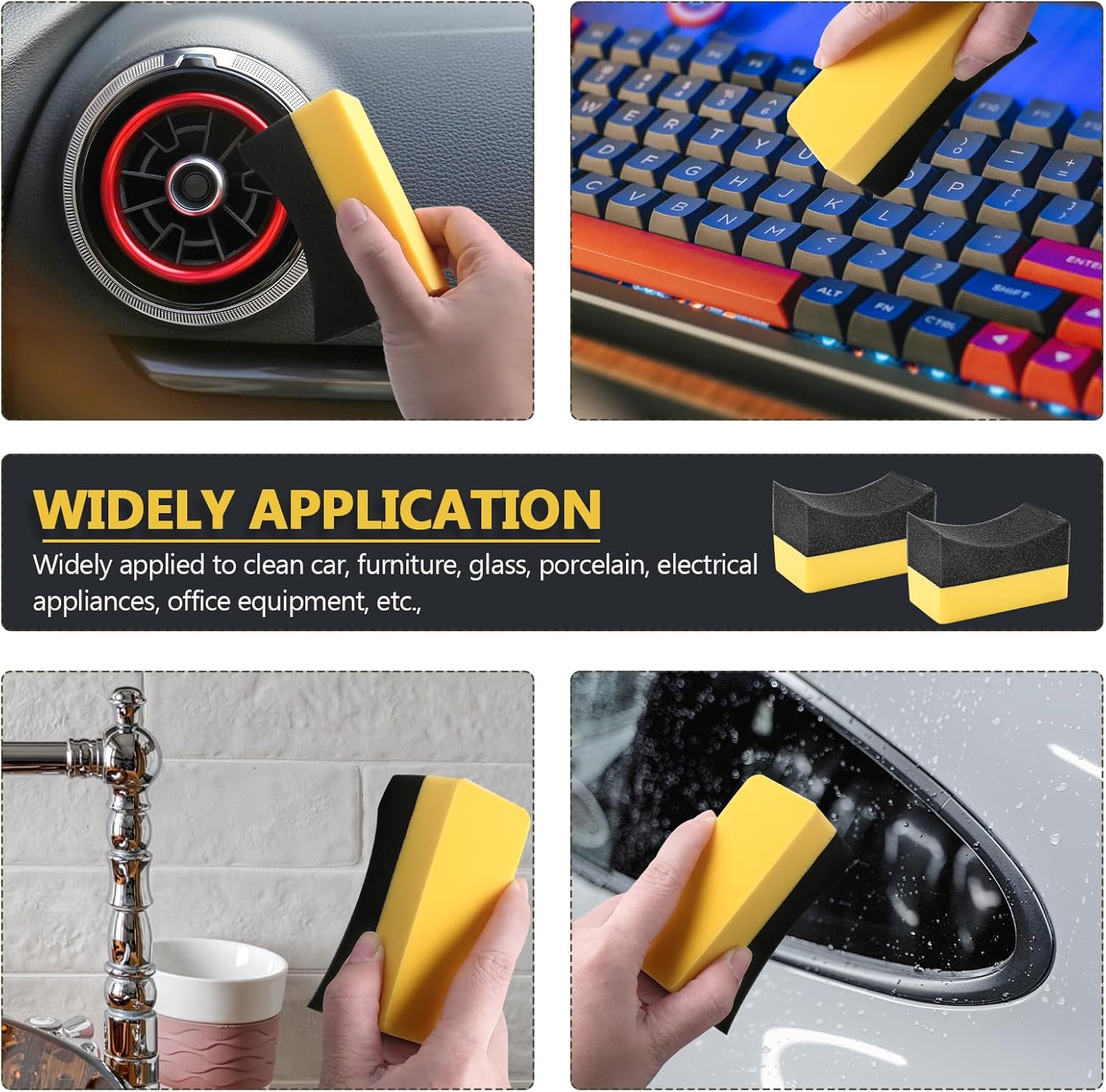 Auto Cleaning Sponge Brush Wax - Wax Applicator Pad 리뷰 및 가격