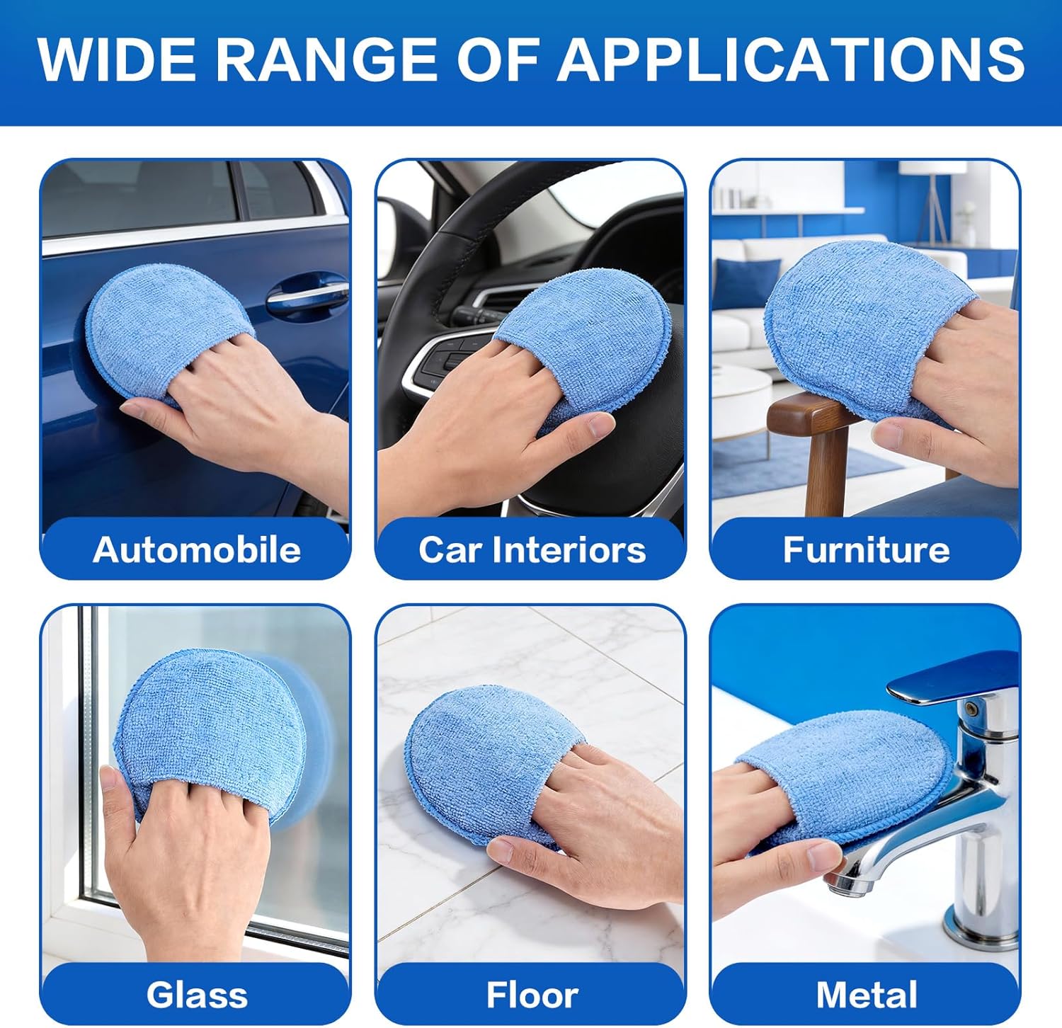 Auto Cleaning Sponge Brush Wax - Wax Applicator Pad 리뷰 및 가격