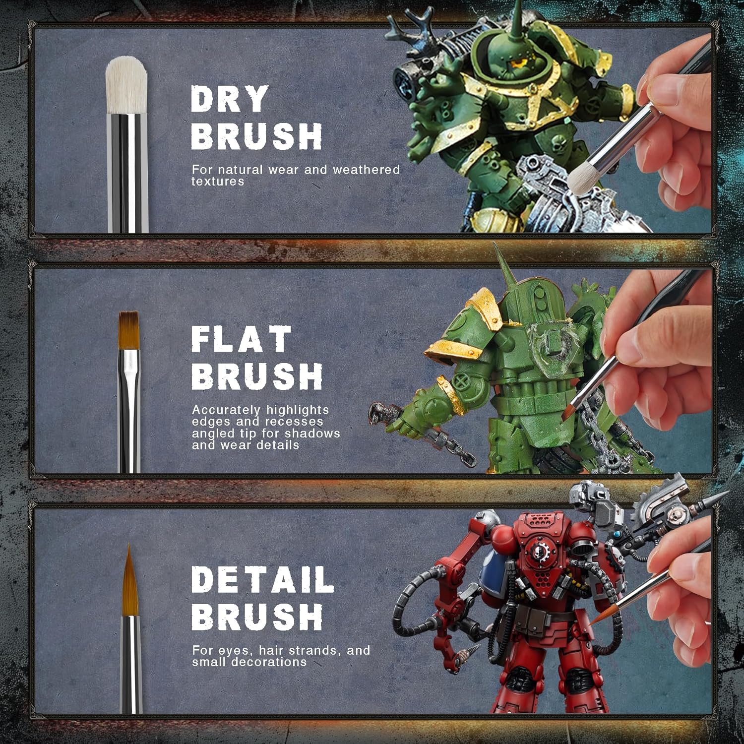 20Pcs Miniature Paint Brushes  - Detailing Brush Set 리뷰 및 가격