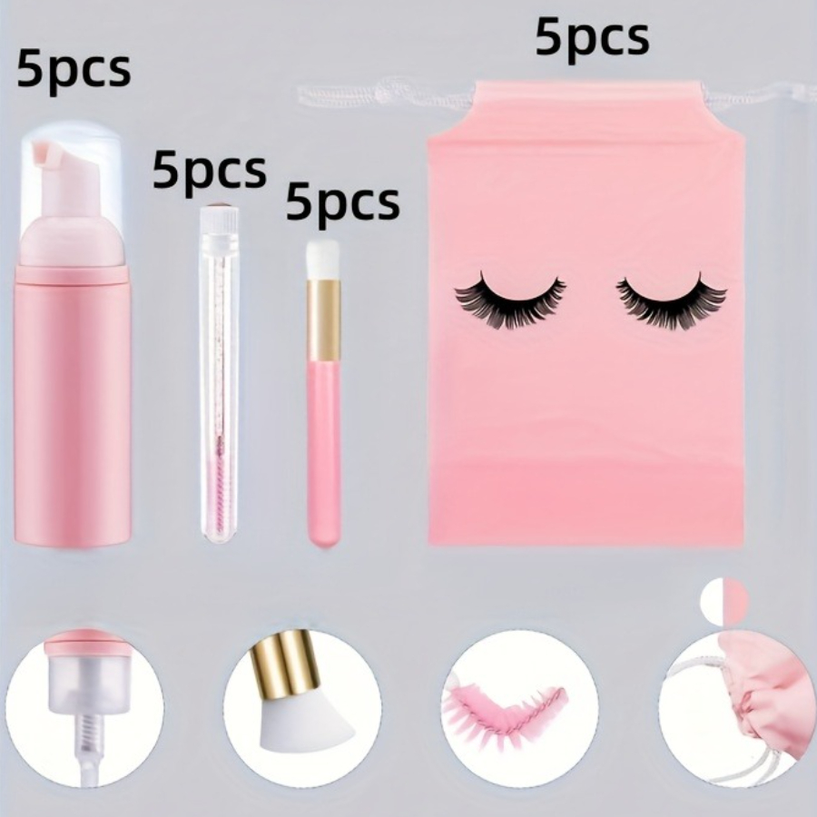 20Pcs Lash Care Kit - 5 Foam P - Detailing Brush Set 리뷰 및 가격