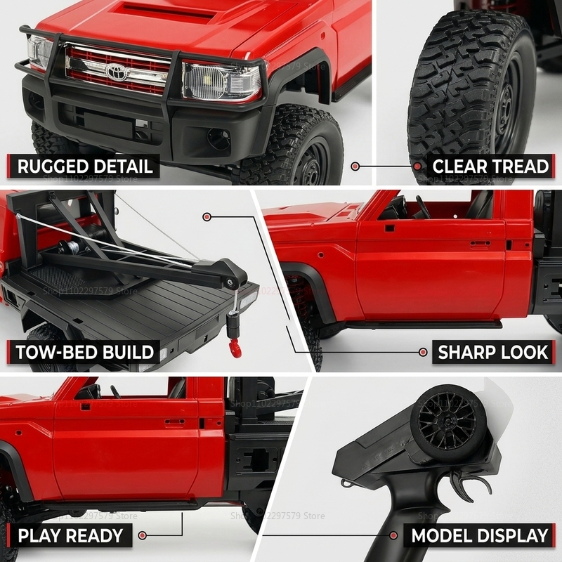 New MN82T RC Crawler 2.4G 4WD  - Dirt Brush Interior 리뷰 및 가격