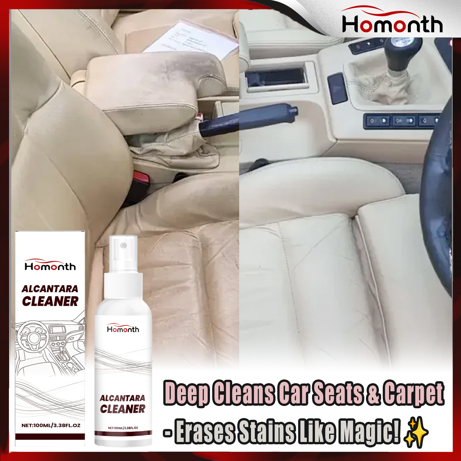 Car Interior Cleaning Spray Ca - Seat Cleaner Fabric 리뷰 및 가격