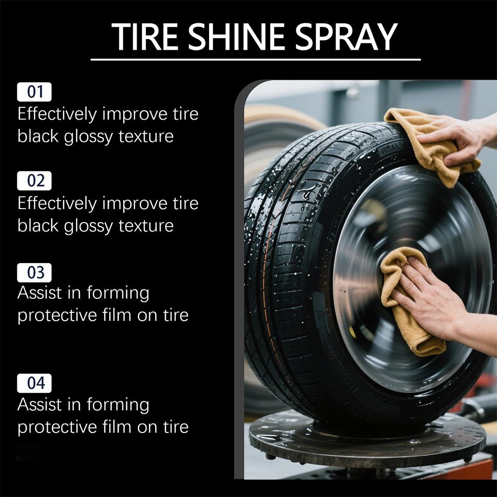 Tyre Gloss Tire Coating Spray  - Tire Shine Spray Sealant 리뷰 및 가격