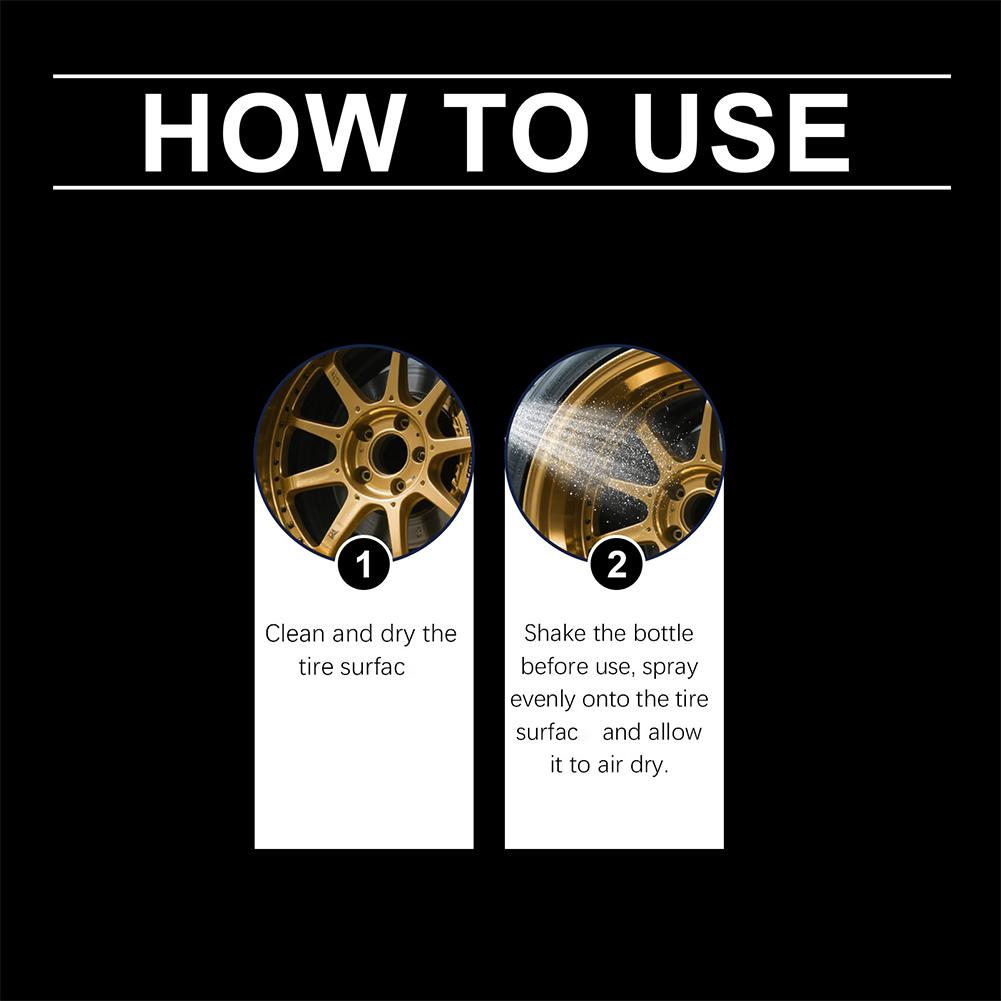 Tyre Gloss Tire Coating Spray  - Tire Shine Spray Sealant 리뷰 및 가격