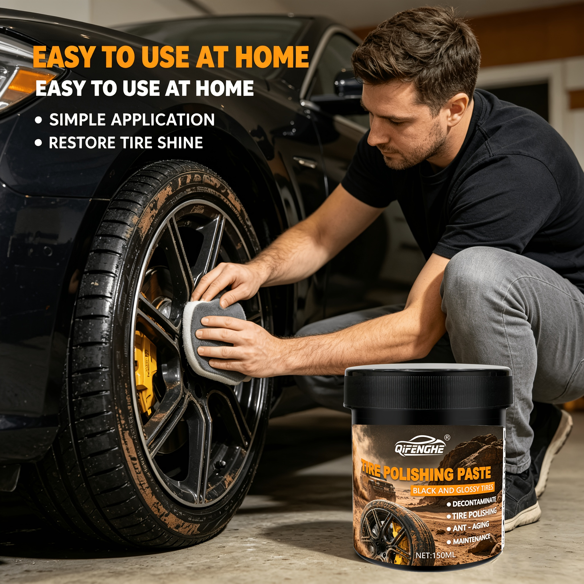 Car Tire Polish Paste Kit - Hi - Wax Applicator Pad 리뷰 및 가격