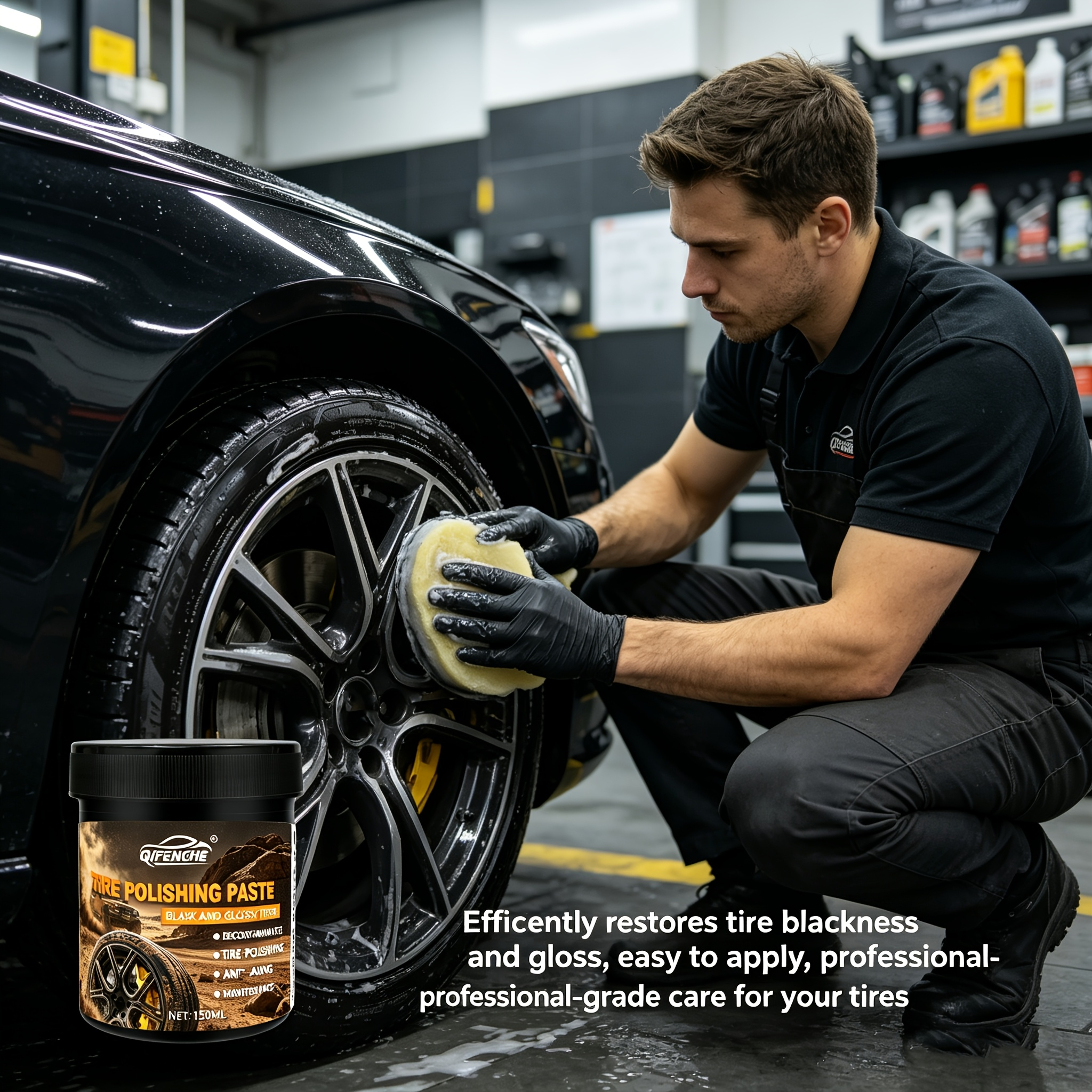Car Tire Polish Paste Kit - Hi - Wax Applicator Pad 리뷰 및 가격