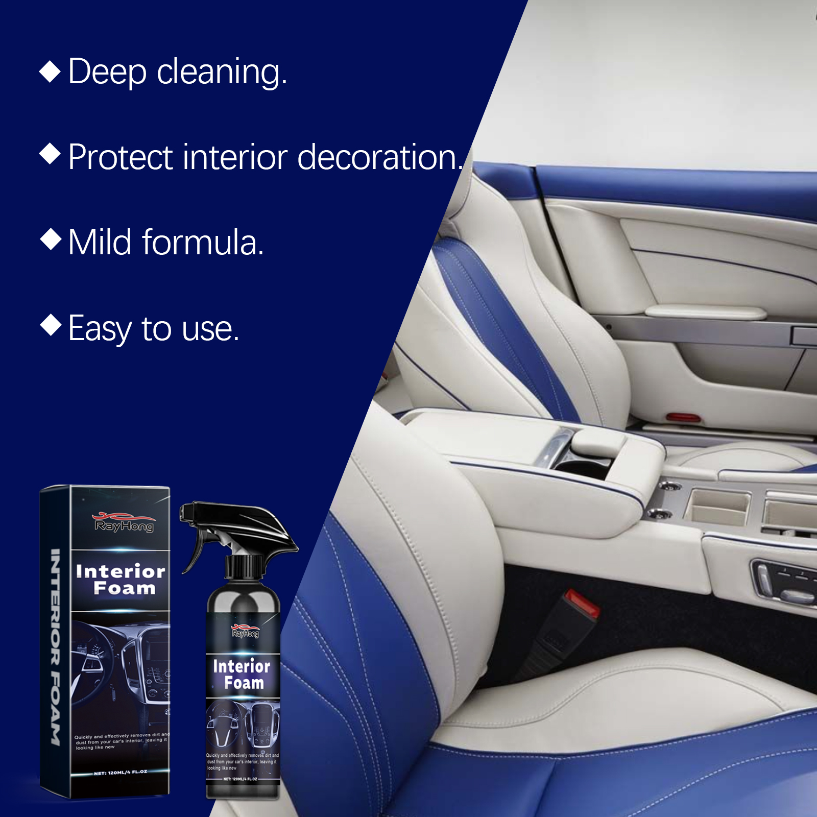 Multi-purpose Car Interior Foa - Seat Cleaner Fabric 리뷰 및 가격