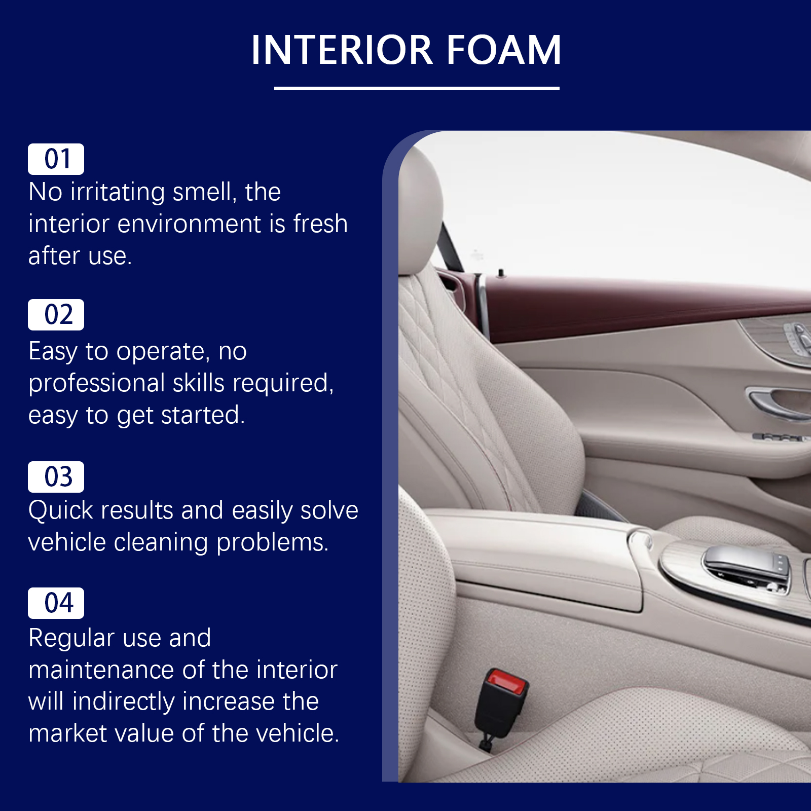 Multi-purpose Car Interior Foa - Seat Cleaner Fabric 리뷰 및 가격