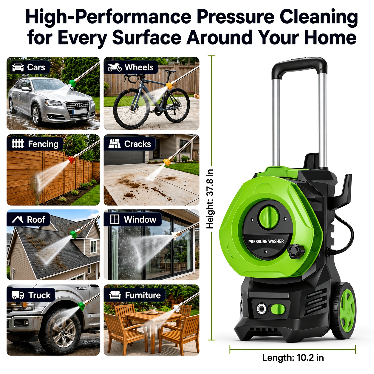 Electric Pressure Washer Power - Foam Cannon Car Wash 리뷰 및 가격
