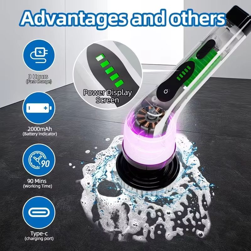 Wireless Electric Spin Scrubbe - Car Cleaning Brush 리뷰 및 가격
