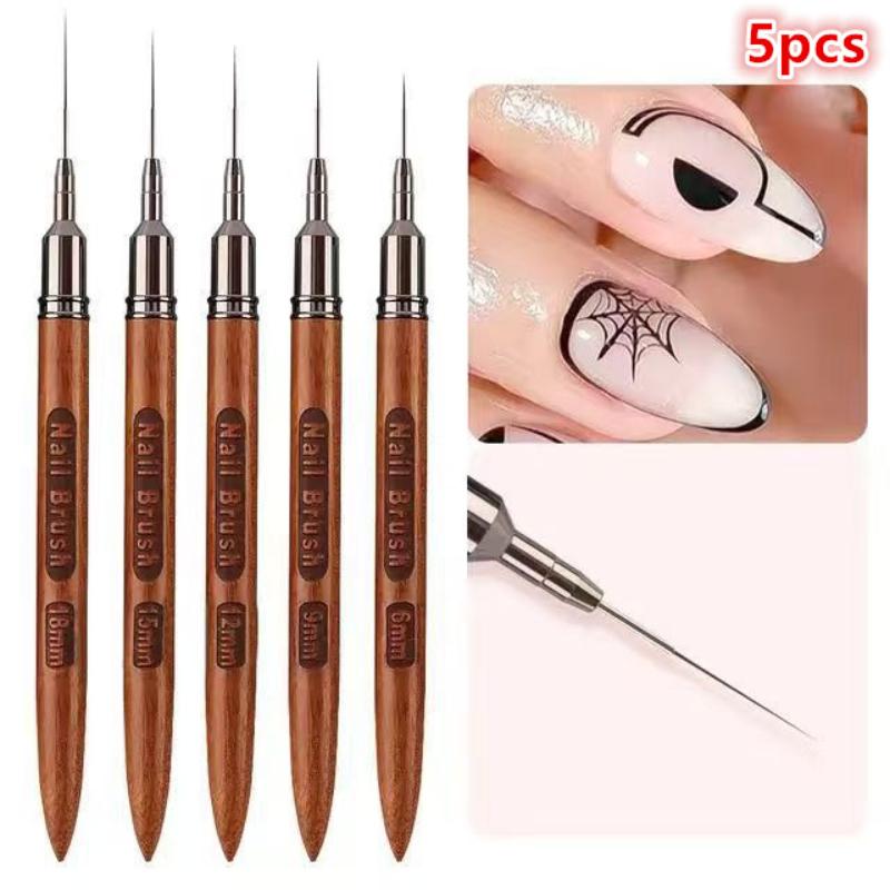 5 Piece Nail Art Liner Brush S - Detailing Brush Set 리뷰 및 가격