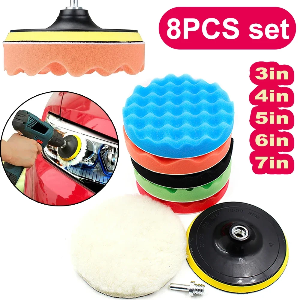 New 8Pcs Car Polishing Pads Ki - Polish Pad Set Buffer 리뷰 및 가격