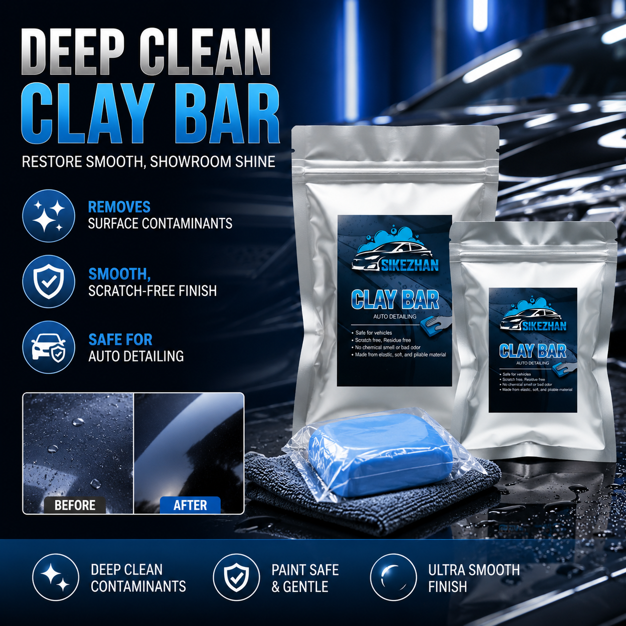 SIKEZHAN Magic Car Clay Bar fo - Clay Bar Lubricant 리뷰 및 가격