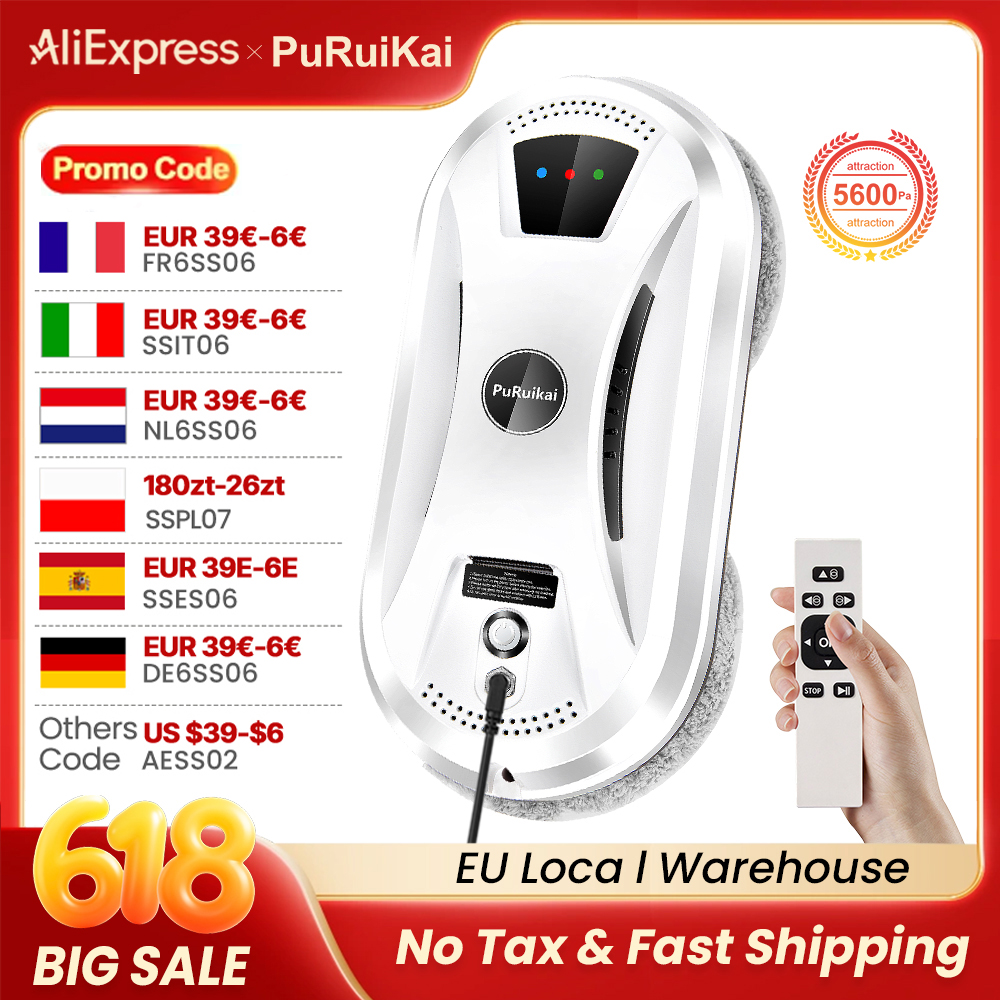 PuRuiKai AI Window Cleaning Ro - Glass Cleaner Streak 리뷰 및 가격