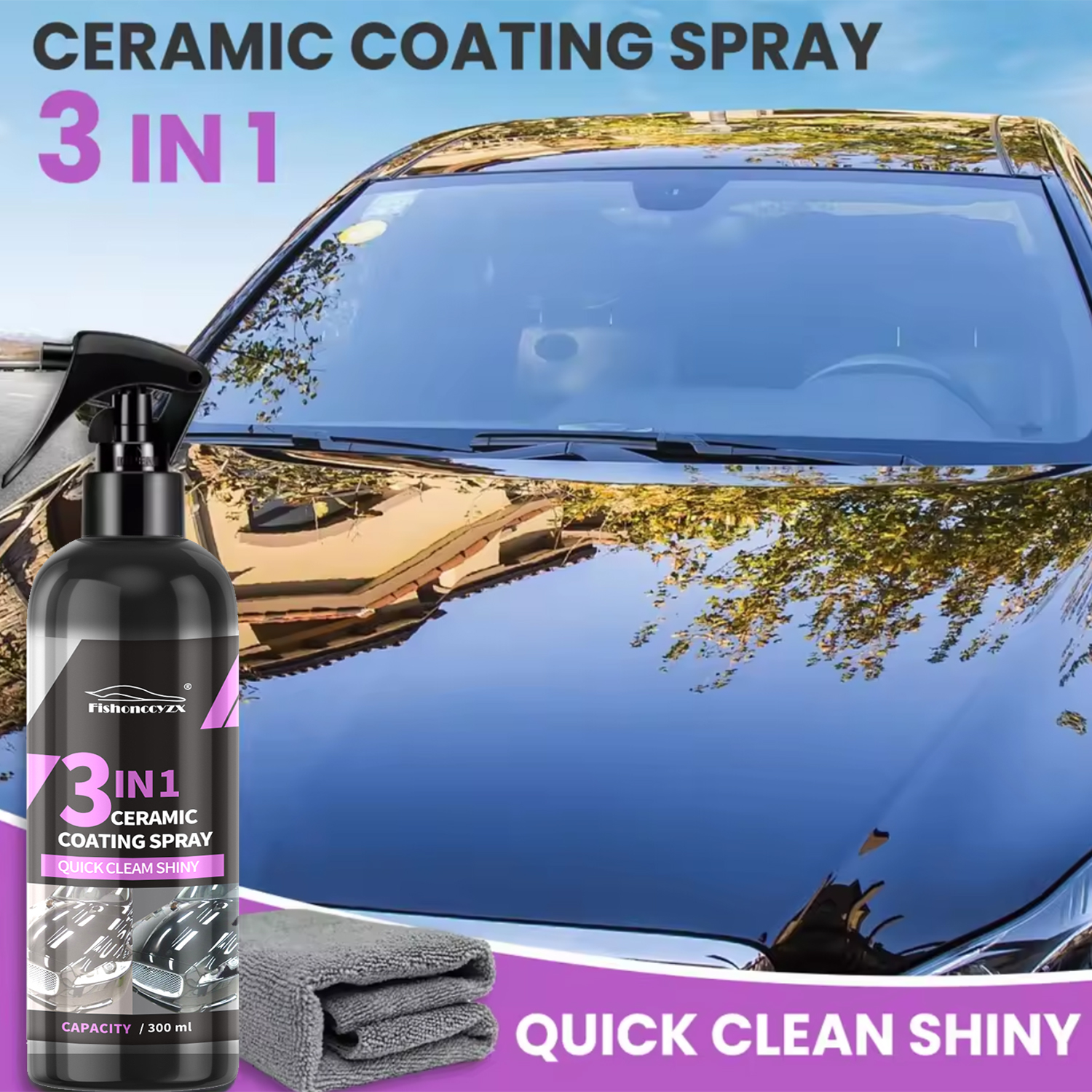 3 in 1 Car Ceramic Liquid Coat - Car Wax Ceramic Coating 리뷰 및 가격