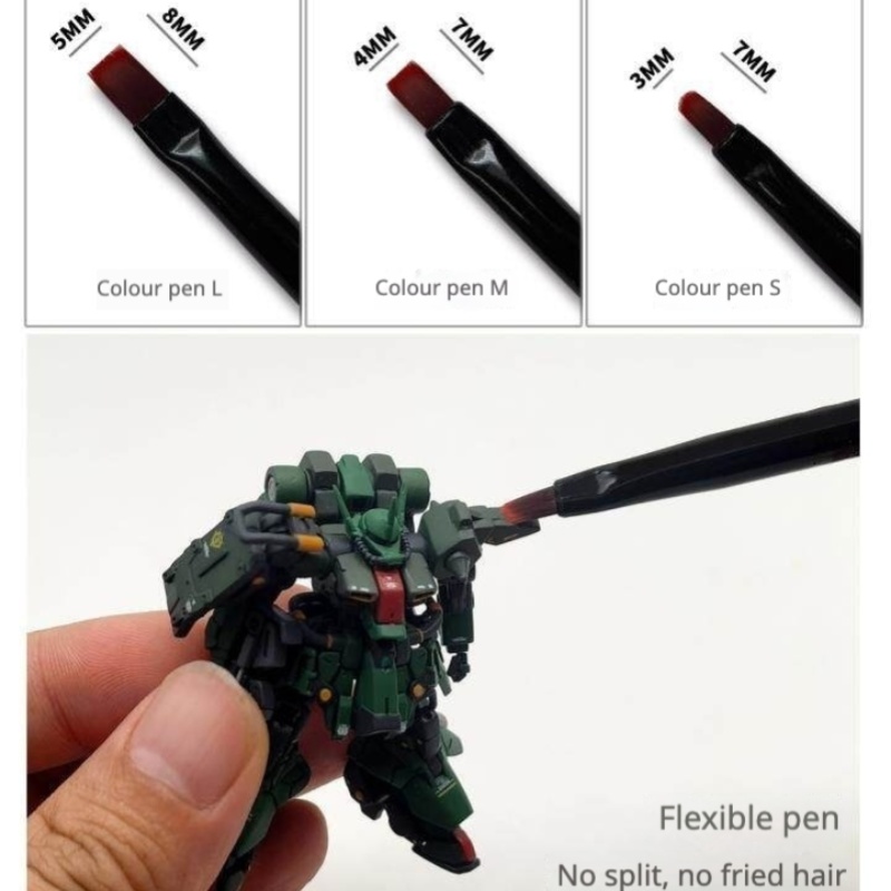 MSWZ MS-063 3-IN-1 Model Hand  - Detailing Brush Set 리뷰 및 가격