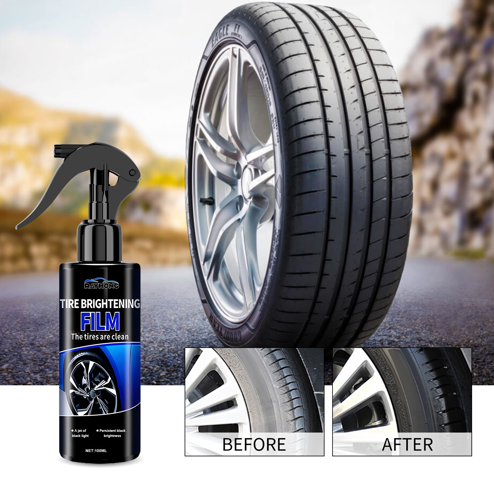 Car Tire Shine Coating Spray C - Tire Shine Spray Sealant 리뷰 및 가격
