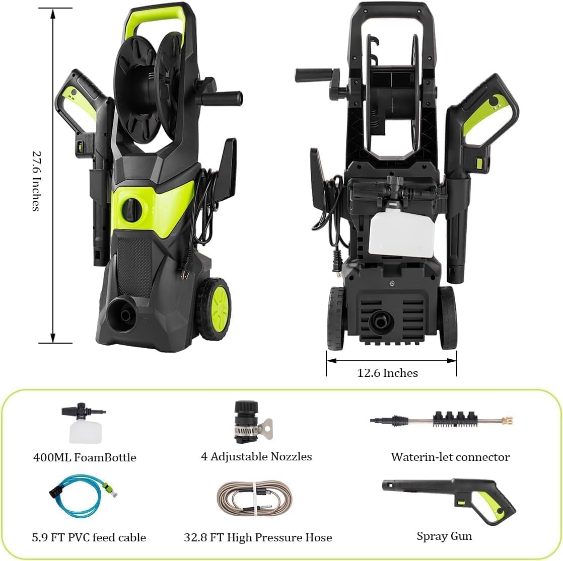 4000PSI Electric Pressure Wash - Pressure Washer Foam Gun 리뷰 및 가격