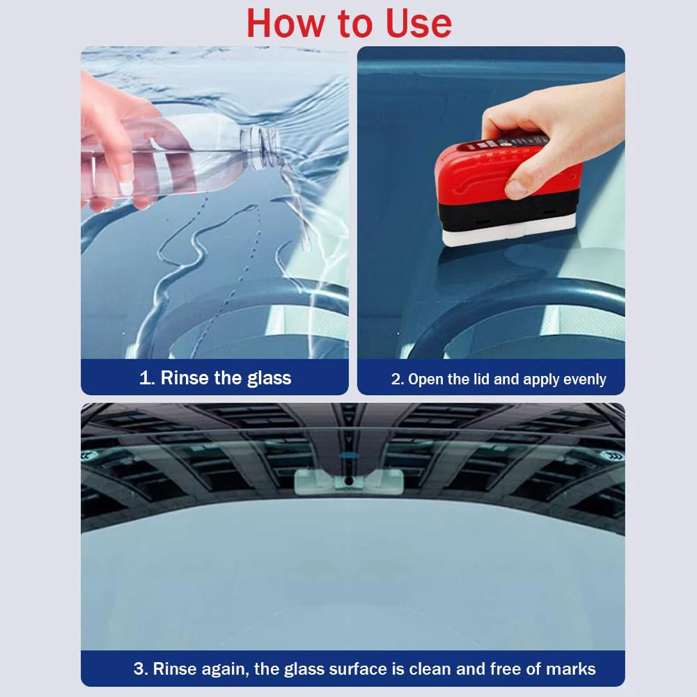 Car Glass Oil Film Remover Aut - Car Cleaning Brush 리뷰 및 가격