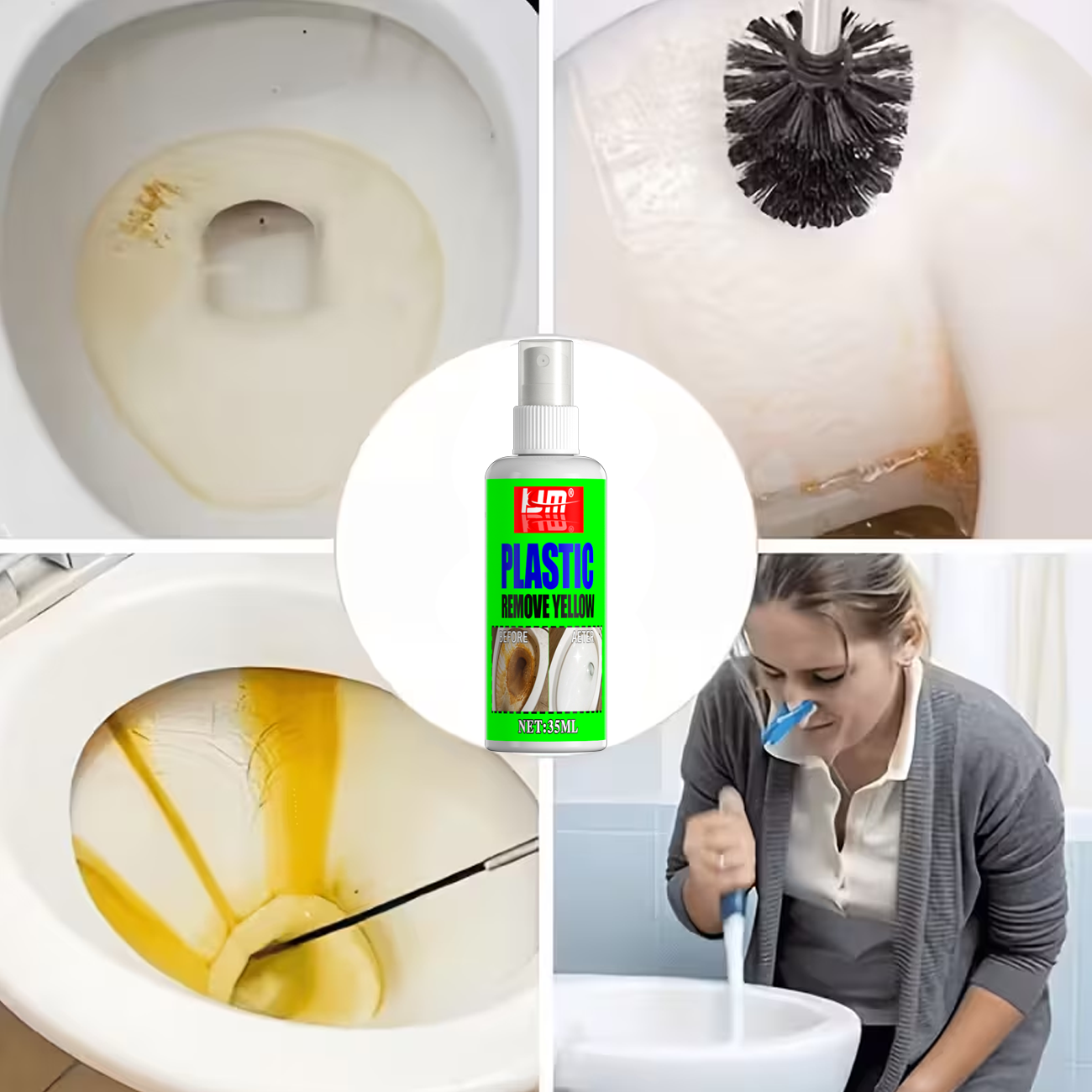 KJM 35ml Toilet Seat Yellow Re - Seat Cleaner Fabric 리뷰 및 가격